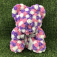 40cm Rose Teddy Bear Flower - Eternal Handmade Rose Bear