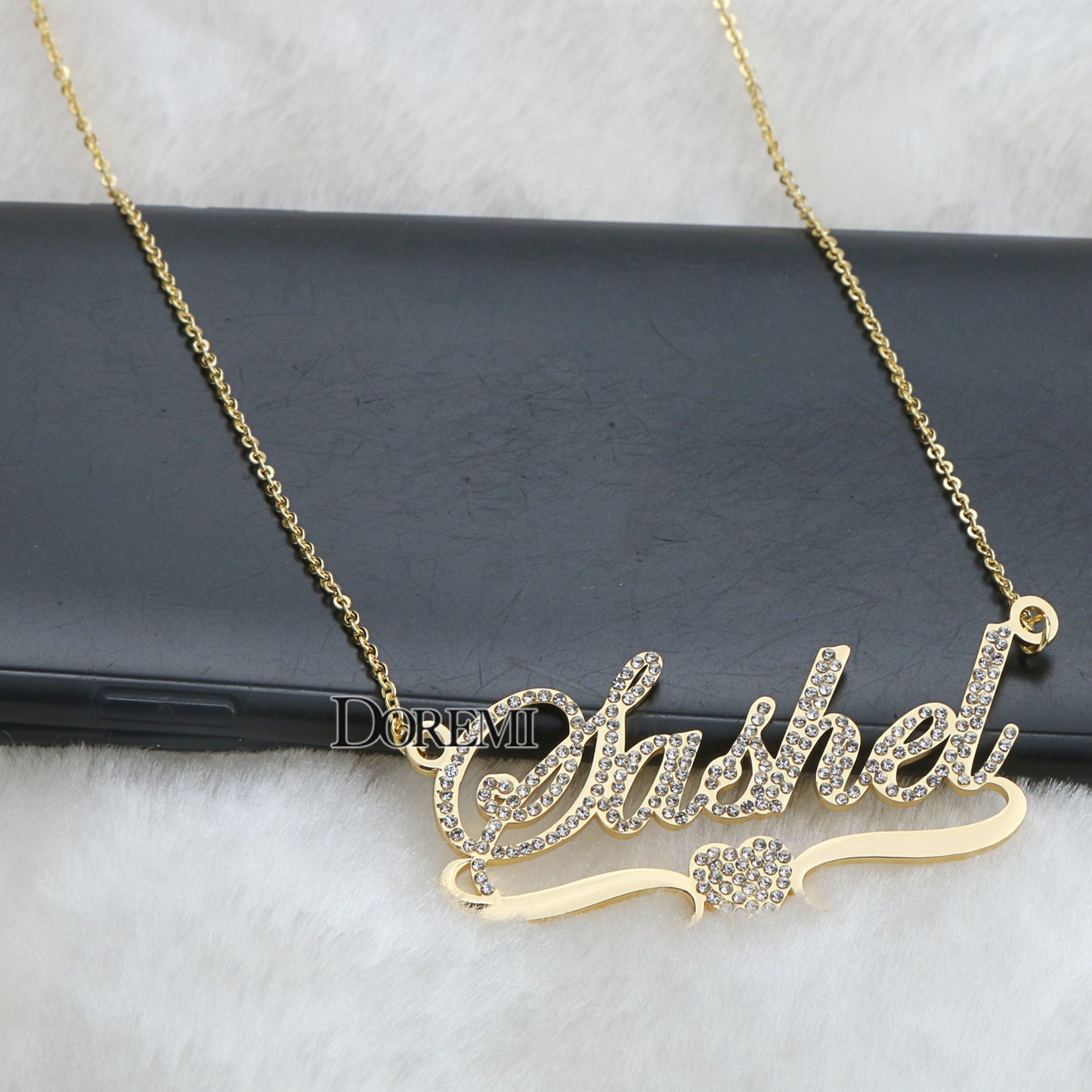 Personalized Stainless Steel Name Pendant Necklace – Customized Jewelry