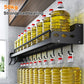 Multifunctional Aluminum Wall-Mounted Kitchen Spice Rack and Utensil Organizer