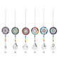 Hanging Crystal Windchimes - Handmade Life Tree Pendant Craft Chain for Window, Car, and Garden Decor