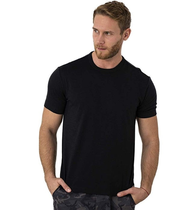 Ultra-Soft Merino Wool T-Shirt for Men: 100% Merino Wool Base Layer Shirt, 180G Breathable, Wicking, Anti-Odor, Fast Dry - USA Sizing