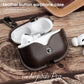 Genuine Leather Case with USB C for Air Pods Pro 2 - Stylish Protection for Apple Air pods Pro 1, 2, and 3.