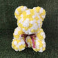 40cm Rose Teddy Bear Flower - Eternal Handmade Rose Bear