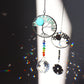 Hanging Crystal Windchimes - Handmade Life Tree Pendant Craft Chain for Window, Car, and Garden Decor