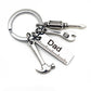 Creative Dad Keychain With Hammer Screwdriver Wrench Father's Day Gift