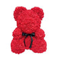 40cm Rose Teddy Bear Flower - Eternal Handmade Rose Bear