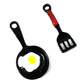 Asymmetric Women's Earrings Jewelry Pendant Earrings Enamel Spatula Fried Eggs