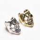 Enchanting Pair: Vintage Antique Skull Charm Ear Cuff Earrings – Embrace the Punk Vibe!