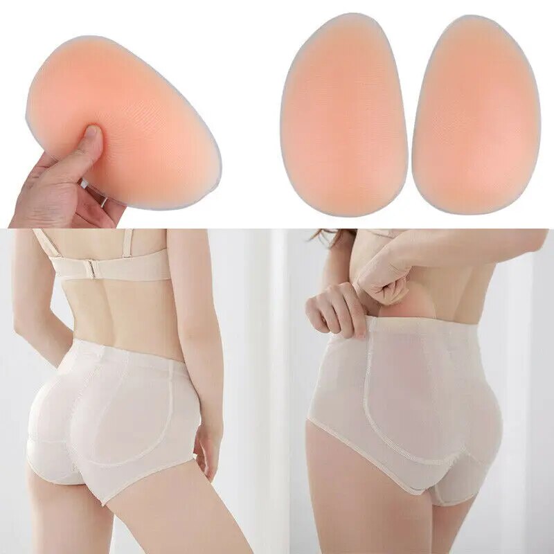 Silicone Butt Pads 1 Pair Thin & Thick Enhancer Shaper For Crossdresser Silicone Padded Insert Hip Up Butt Lifter Bum Buttocks