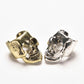 Enchanting Pair: Vintage Antique Skull Charm Ear Cuff Earrings – Embrace the Punk Vibe!