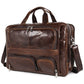 Genuine Leather Briefcase Big Size Vintage Style  Executive Laptop Travel Bag