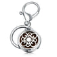 Perfume Keychain Stainless Steel Essential Oil Perfume Aromatherapy Key Chain