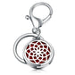 Perfume Keychain Stainless Steel Essential Oil Perfume Aromatherapy Key Chain