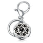 Perfume Keychain Stainless Steel Essential Oil Perfume Aromatherapy Key Chain