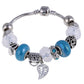 Elegant Heart Charms Bracelet: Exquisite Crystal Beads Bracelet & Bangles, Perfect for Women's Fashion Jewelry Collection