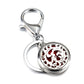 Perfume Keychain Stainless Steel Essential Oil Perfume Aromatherapy Key Chain