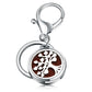 Perfume Keychain Stainless Steel Essential Oil Perfume Aromatherapy Key Chain