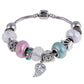 Elegant Heart Charms Bracelet: Exquisite Crystal Beads Bracelet & Bangles, Perfect for Women's Fashion Jewelry Collection