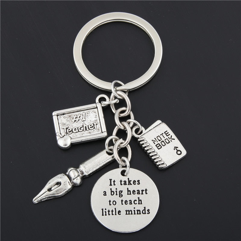 Show Appreciation with Teacher Keychain Classic Plant Design