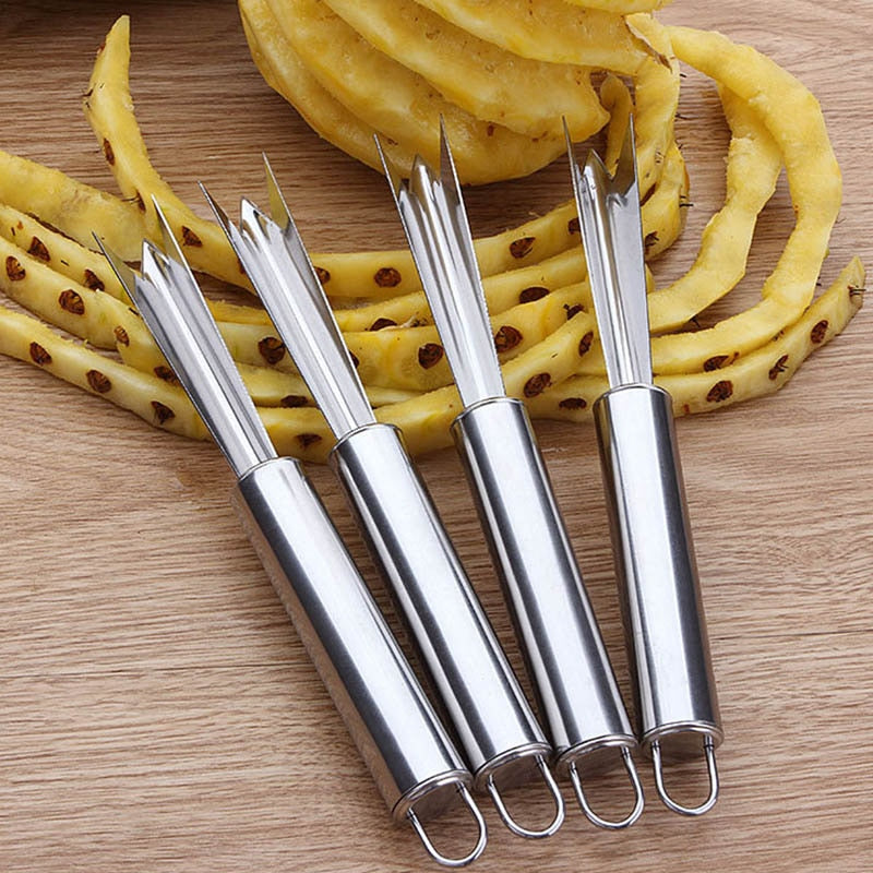 Stainless Steel Pineapple Knife Non-slip Pineapple Peeler Easy Cleaning  Pineapple Shovel  Fruit Tools  Kitchen Tools