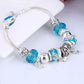 Elegant Heart Charms Bracelet: Exquisite Crystal Beads Bracelet & Bangles, Perfect for Women's Fashion Jewelry Collection