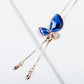 Butterfly Bliss Necklace: Elegant Crystal Tassel Long Necklace, a Timeless Fashion Jewelry Piece for Women, Perfect as a Gift