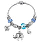 Elegant Heart Charms Bracelet: Exquisite Crystal Beads Bracelet & Bangles, Perfect for Women's Fashion Jewelry Collection