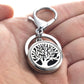 Perfume Keychain Stainless Steel Essential Oil Perfume Aromatherapy Key Chain