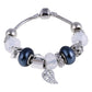 Elegant Heart Charms Bracelet: Exquisite Crystal Beads Bracelet & Bangles, Perfect for Women's Fashion Jewelry Collection