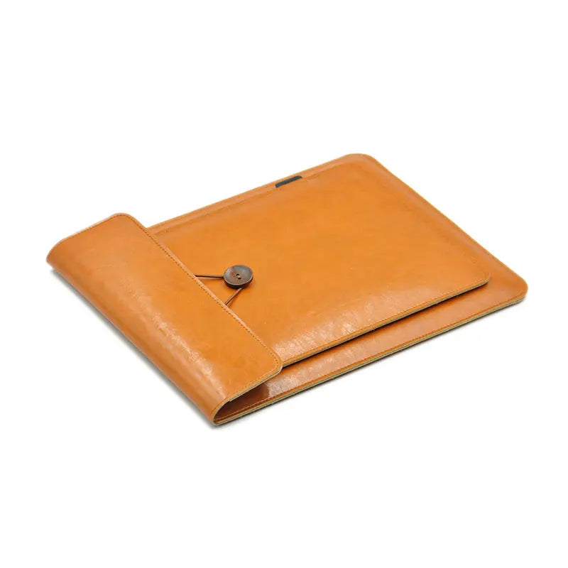 Laptop Cover,Sleeve,Case, Pouch Leather Double Layer For M1 MacBook Pro Air 12/13.3/14/15.4/16