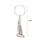 Chic Stylist's Delight Key Chain: Unique Hair Dryer Scissor Comb Pendant Key Ring for Fashion-Forward Individuals