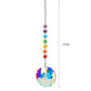 Hanging Crystal Windchimes - Handmade Life Tree Pendant Craft Chain for Window, Car, and Garden Decor