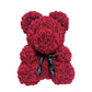 40cm Rose Teddy Bear Flower - Eternal Handmade Rose Bear