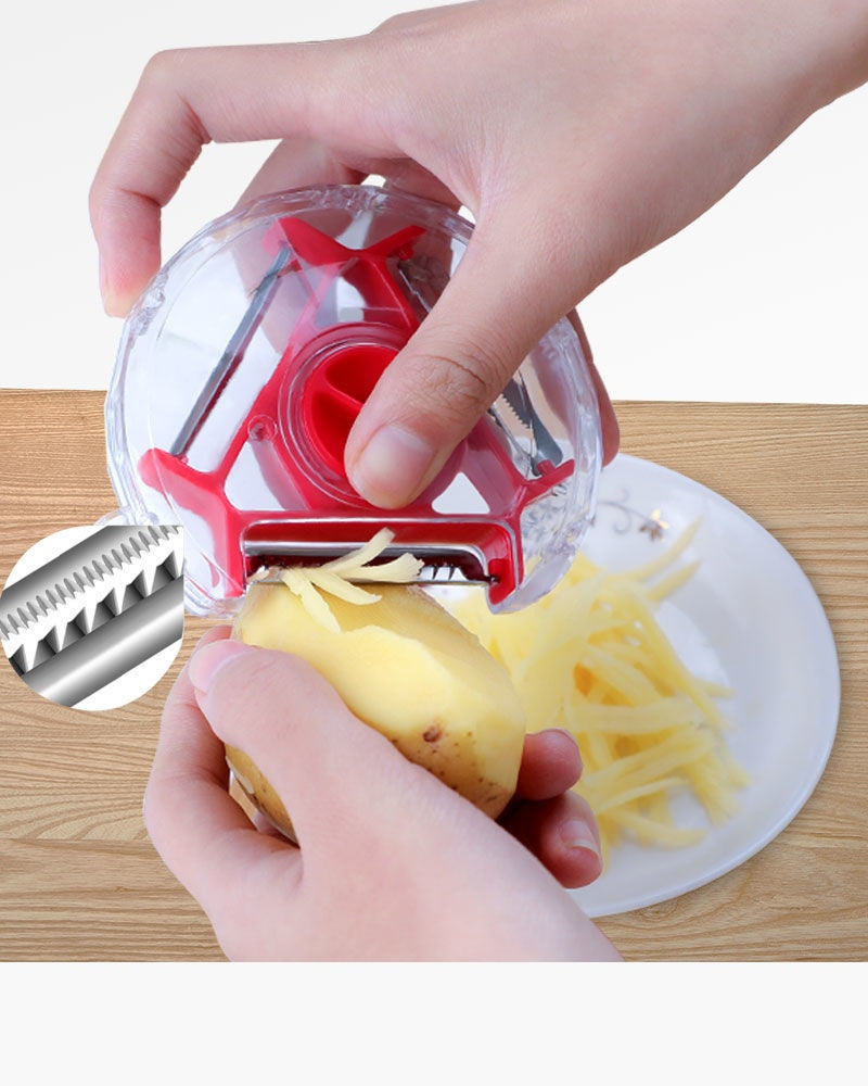 Vegetable and Fruit Peeler: A versatile kitchen tool for peeling and shredding vegetables and fruits.