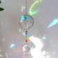 Hanging Crystal Windchimes - Handmade Life Tree Pendant Craft Chain for Window, Car, and Garden Decor