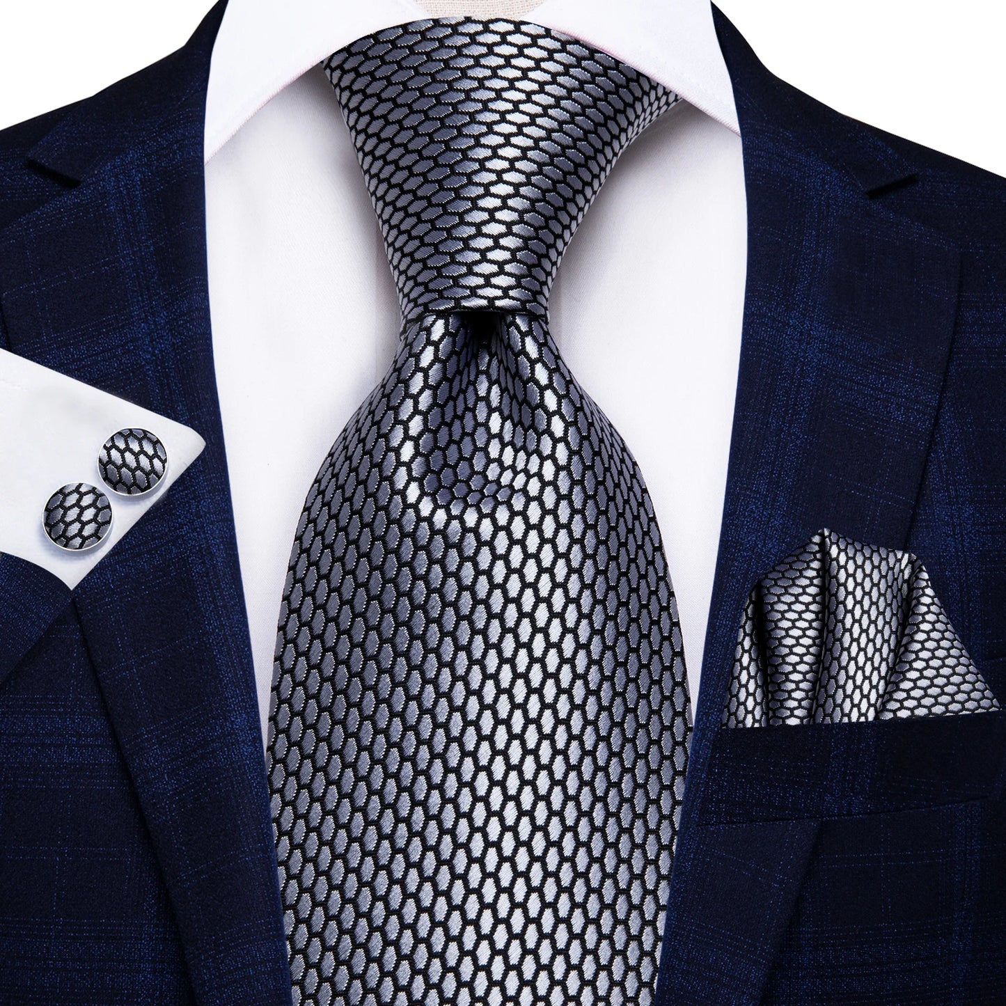 Hi-Tie Luxury Silk Business Tie