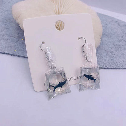 Whimsical Water World Earrings: Fashionable Handmade Koi Fish Goldfish Dangle Earrings, a Playful Addition to Women's Jewelry Collection