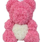 40cm Rose Teddy Bear Flower - Eternal Handmade Rose Bear