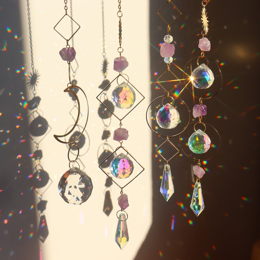 Handmade Crystal Sun Catchers - Radiant Jewellery for Window Hanging and Rainbow Making