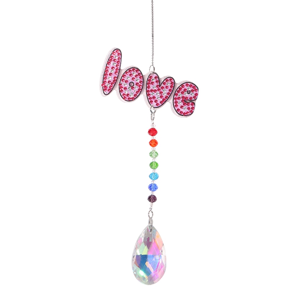 DIY Crystal Diamond Painting Wind Chime - Create Your Own Rainbow Light Chaser Sun Catcher Pendant