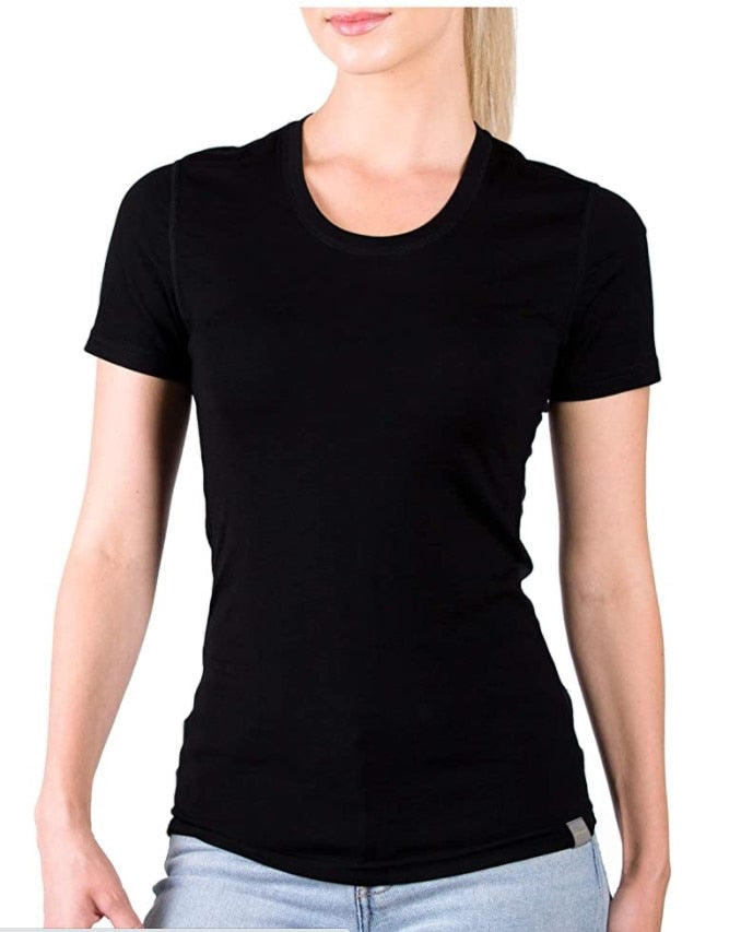 Premium Merino Wool Short Sleeve Women's Base Layer T-Shirt: 100% Merino Wool