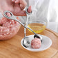 Stainless Steel Meatball Master: Non-Stick Stuffed Meatball Maker with Spoon Shaper - Ultimate Cooking Scoop for Perfectly Formed Meatballs - Kitchen Gourmet Accessory