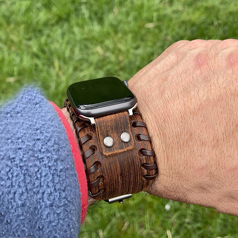 Apple Watch Band Leather Bracelet 38-44mm Strap