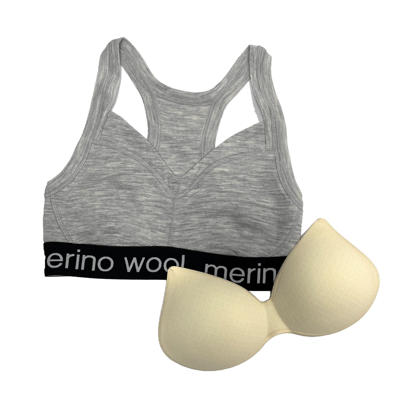 Ultimate Performance Merino Wool Tank Top: Padded High-Impact Sports Bra for Women in Yoga, Gym, and Fitness