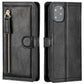 Luxury Leather Zipper Flip Wallet Case For iPhone 12 12Pro 12Pro Max Card Holder Stand Phone Cover