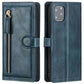 Luxury Leather Zipper Flip Wallet Case For iPhone 12 12Pro 12Pro Max Card Holder Stand Phone Cover