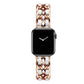 Apple Watch Luxury Metal Leather Strap Band 38-49mm