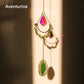 Natural Crystal Suncatcher Hanging Ornament - Radiate Love and Serenity