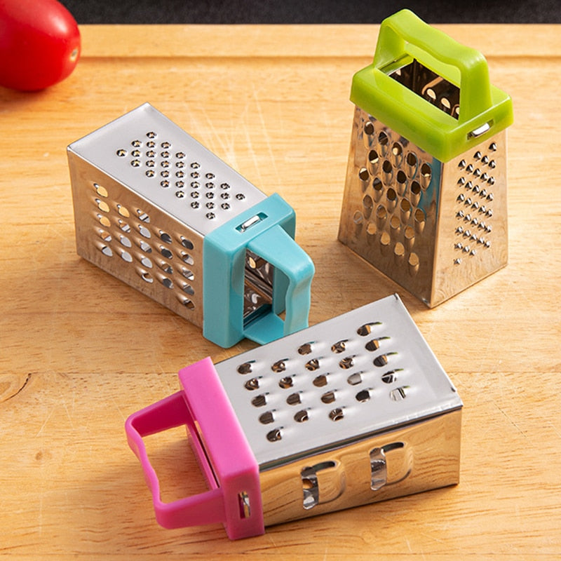 Stainless Steel Mini Four-Sided Cucumber Grater Fruit Planer Cheese Slicers Carrot Vegetables Cutter Home Smart Kitchen Gadgets