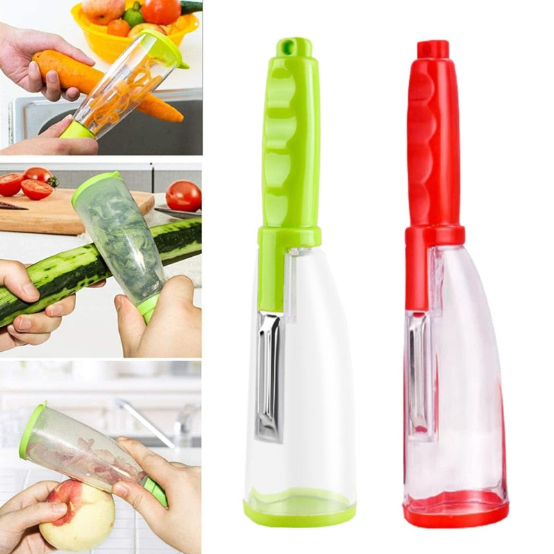 Multifunctional Storage Type Peeling Knife Vegetable Fruit Peeling With Storage Box Apple Peeler Peeling Household Peeling Knife